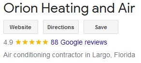 Google Reviews for HVAC Company Orion Heating and Air